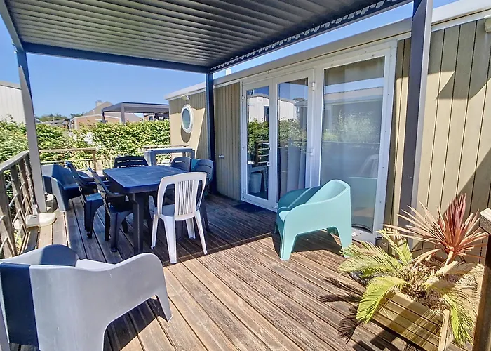 Mobil-home Confort 4 Pers, 2 Ch, Piscine Chauffee, 200m Plage, Parking, Wifi Gratuit, Animaux Ok - Fr-1-361a-32